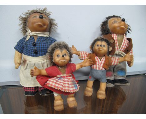 Steiff Hedgehog Family - Mecki, Micki, Mucki and Macki. (4)