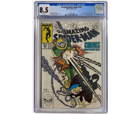 Amazing Spider-Man #298 CGC 8.5 Universal Grade, white pages. First Todd McFarlane Sipder-Man artwork, First appearance of Ed