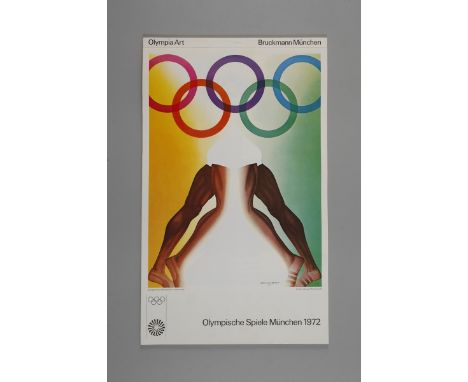 Kalender Olympische Spielealle signiert und bezeichnet Edition Olympia 1972 GmbH 1970, Abreißkalender des Bruckmann Verlag Mü