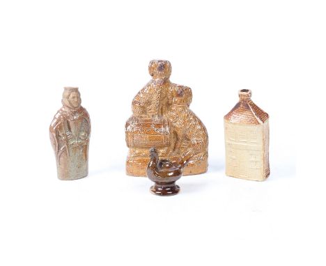 to include a group depicting two spaniels standing on top of barrels, model in the form of Elizabeth I, Castle Museum York (4