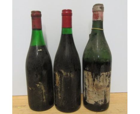 1 bottle 19?8 Musigny, Comte Georges de Vogue, together with an unlabelled Avery's Burgundy c.1960-1970 and an unlabelled Bur