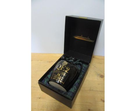 1 decanter of QE2 12 year old single malt Scotch Whisky, boxed (Est. plus 21% premium inc. VAT)