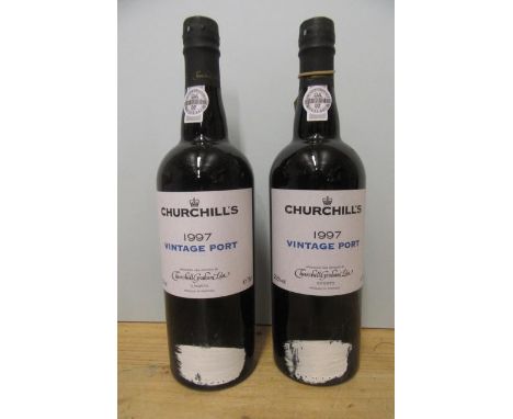 2 bottles 1997 Churchill's Vintage Port (Est. plus 21% premium inc. VAT)