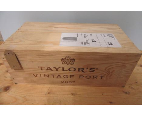 6 bottles 2007 Taylor's Vintage Port, OWC (Est. plus 21% premium inc. VAT)