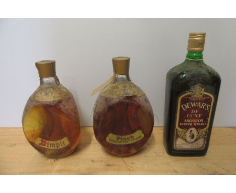 1 bottle Dimple Haig old blended scotch Whisky, together with 1 US quart Pinch Haig and Dewar's De Luxe Ancestor Scotch Whisk