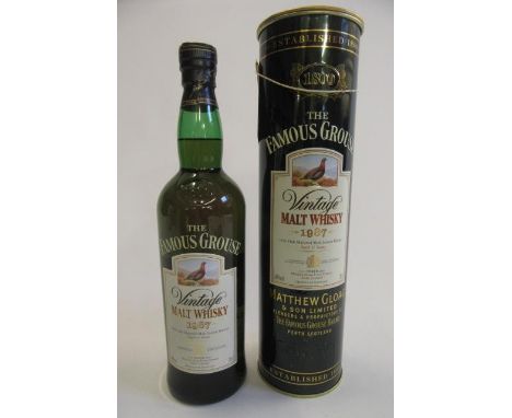 1 bottle The Famous Grouse 1987 Vintage Malt Whisky, Matthew Gloag &amp; Son Limited, boxed (Est. plus 21% premium inc. VAT)