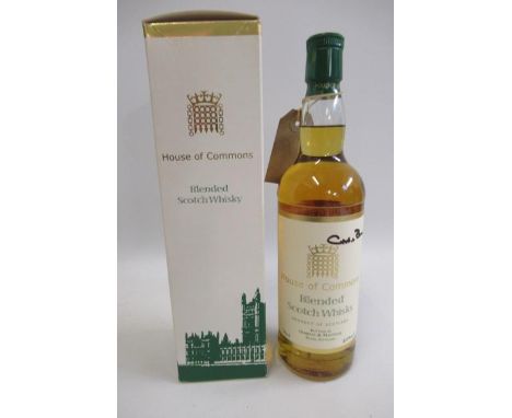A bottle of House of Commons Blended Scotch Whisky, bottled by Gordon &amp; Macphail and signed by Gordon Brown, boxed (Est. 