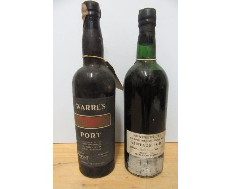 1 bottle 1950 Warre's Vintage Port, together with 1 bottle 1960 Croft's Vintage Port (2) (Est. plus 21% premium inc. VAT)