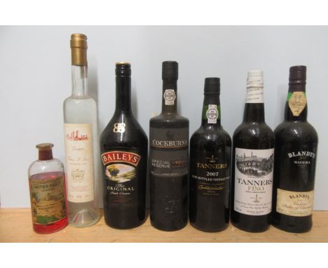 1 bottle 2007 Tanners Vintage Port, 1 bottle Cockburn's Special Reserve Port, 1 litre Baileys Original Irish Cream, Tanners F
