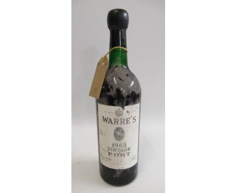 1 bottle 1963 Warres Vintage Port (Est. plus 21% premium inc. VAT)
