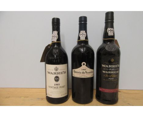 1 bottle 1995 Quinta do Vesuvio Vintage Port, together with 1 bottle 1985 Warre's Vintage Port and 1 bottle Warre's Warrior S