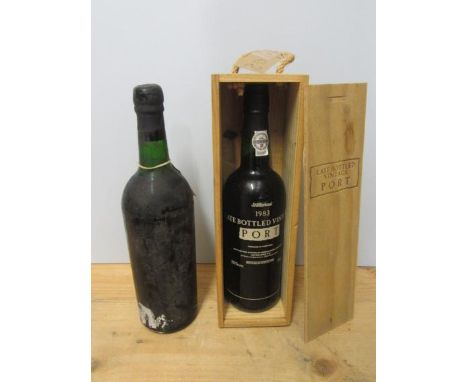 1 bottle 1963 Taylors Vintage Port, together with 1 bottle 1983 St. Michael LBV Port, OWC (2) (Est. plus 21% premium inc. VAT