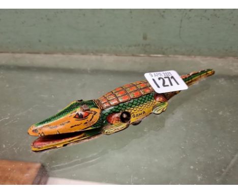 A Gama clock work crocodile - 6" long