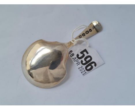 A old English caddy spoon with shaped bowl London 1833 by JS AS &amp; JS