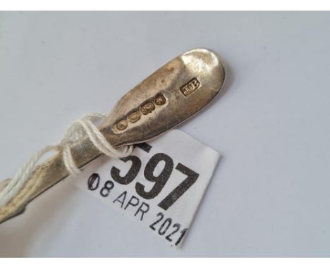 A Fiddle pattern caddy spoon London 1897 