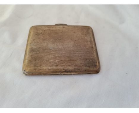 A cigarette case engine turned 3 1/2 inches high B'ham 1945 138 gms 