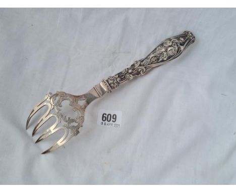 A good quality Victorian fork with pieced prongs B'ham 1851 by H&amp;T 