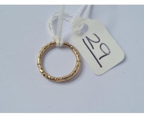 A 19th century gold split ring - 1.4gms