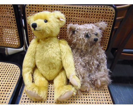 TWO STEIFF COLLECTOR'S TEDDY BEARS  the largest 44cm high.