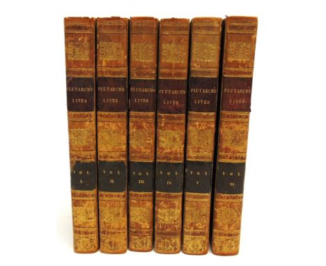 [MISCELLANEOUS]  Plutarch's Lives, translated by John and William Langhorne, new edition, six volumes, for Robinson & Sons et