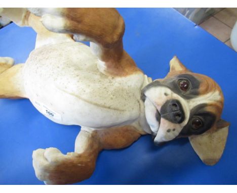 Country Artists painted resin figure of a boxer puppy from the Puppy Love collection, model number 02692 
