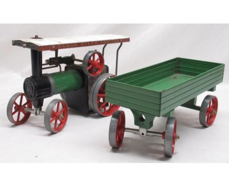 Mamod TE1A steam tractor and trailer