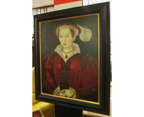 16TH CENTURY MANNER, 'Portrait of a lady' oil on canvas, 75cm x 60cm, framed.