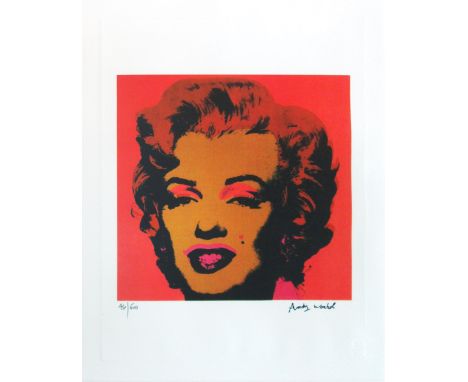 ANDY WARHOL (American), 'Marilyn', lithograph on arches paper, blindstamp, numbered 46/500, signed in the stone and framed, 3