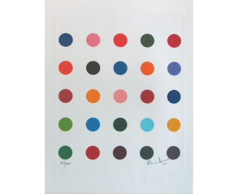 DAMIEN HIRST (British), 'Bromob', lithograph on arches paper, blindstamp, numbered 35/300, signed in the plate and framed. (P