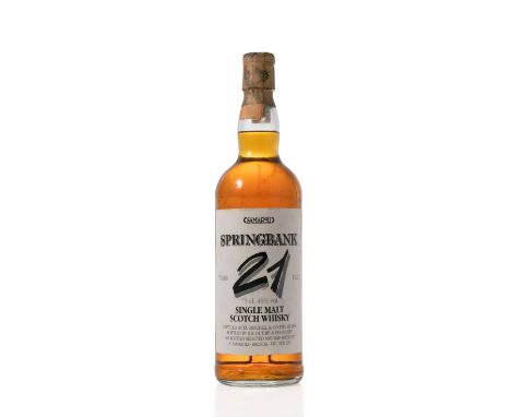  Springbank-21 year old-1966Bottled 1987 by R.W. Duthie &amp; Co. Distilled by J. &amp; A. Mitchell &amp; Co., Ltd.Selected a