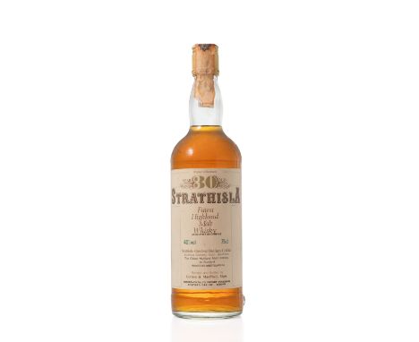  Strathisla-30 year oldBonded and bottled by Gordon &amp; MacPhail.Imported by Co. Import, Pinerolo. Good labelling, some lig