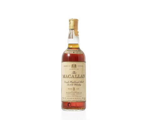  The Macallan-8 year oldDistilled by Macallan-Glenlivet Ltd., bottled by Campbell, Hope &amp; King.Labelling foxed and smudge