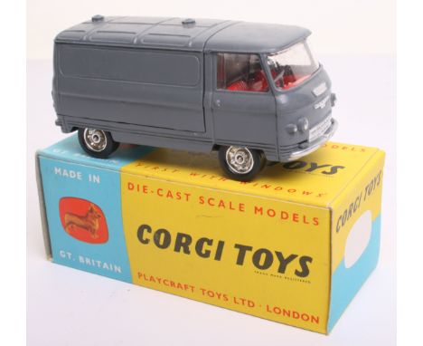 Scarce Corgi Toys 462 Commer Van "Combex" - this promotional issue van is in dark grey with red interior, dish wheels, (screw