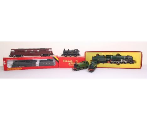 Hornby Railways locomotives, boxed R.861 2-10-0 Evening Star, R.842 L.M.S class 5, both excellent condition, boxes fair, R.52