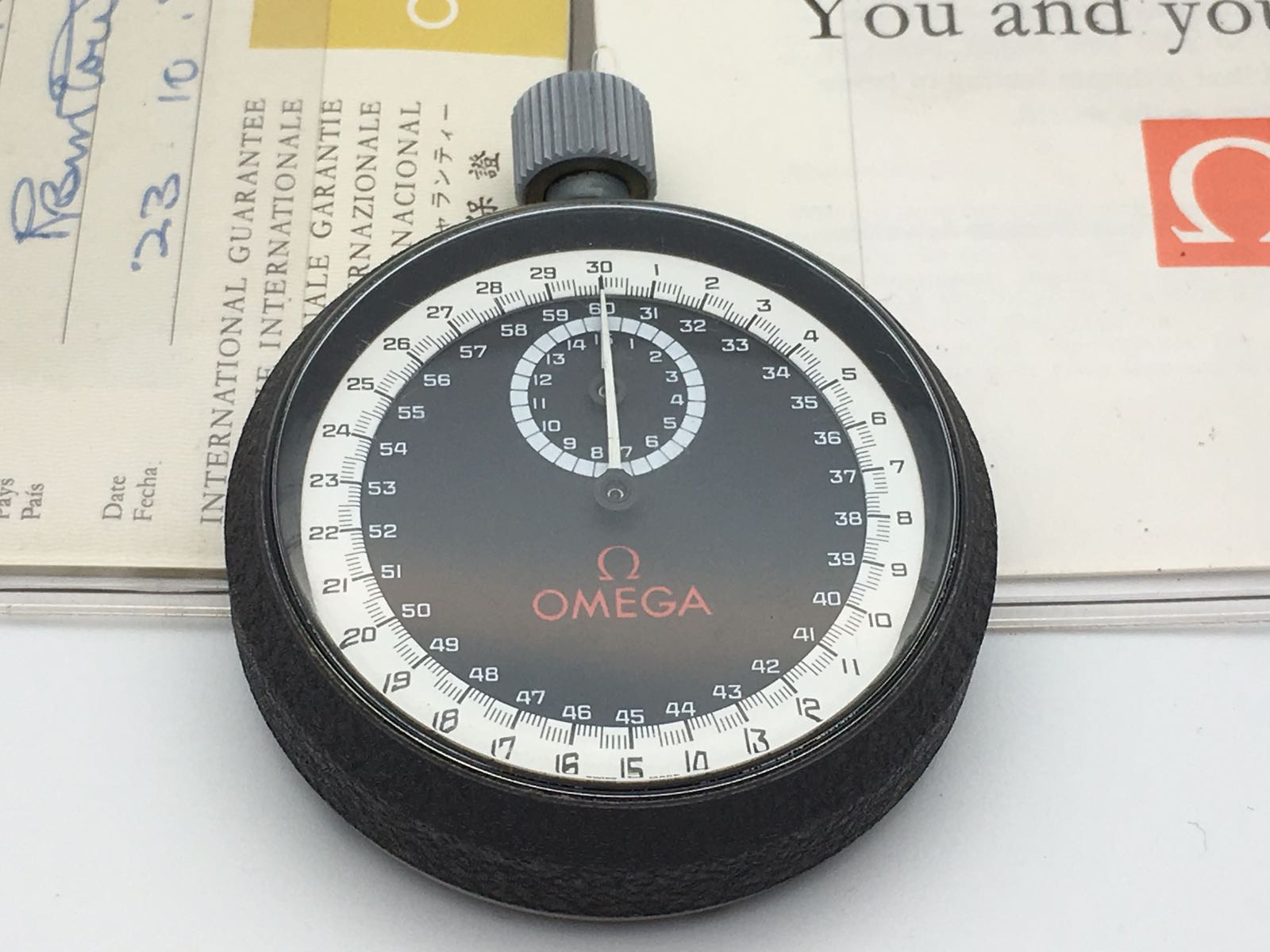 Vintage Omega stopwatch 1974 with papers in excellent condition and ...