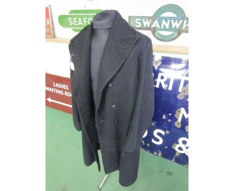 A Railwayman's overcoat, stamped BR 70 to inside 
