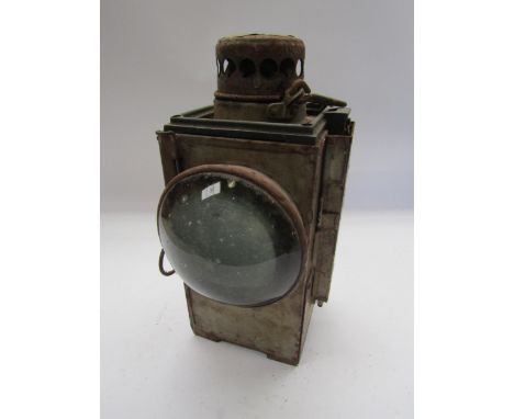 A BR (S) square fitting lamp interior with burner, stamped to the side