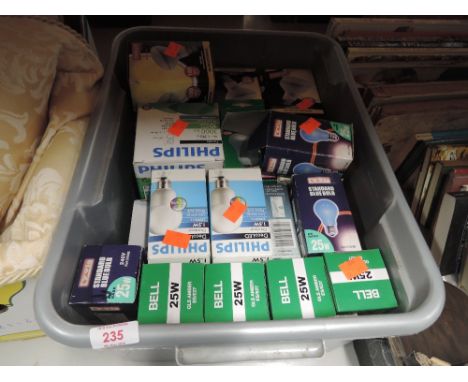 A selection of new old stock light bulbs 