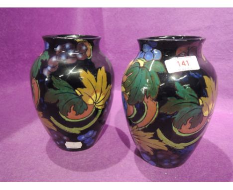 A pair of vintage jugs by Royal Stanley Ware Jacobean 