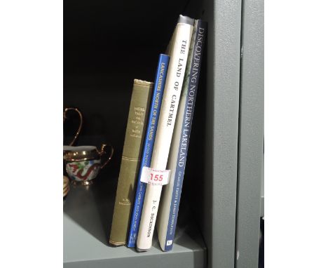 A selection of vintage local interest guide and reference books relating to Cartmel and North Lonsdale