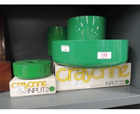 A selection of vintage acrylic Crayonne designed by jasper Conran