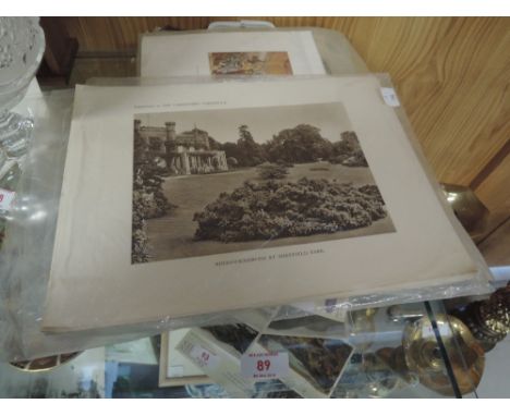A large selection of vintage photographs and scrap decoupage 