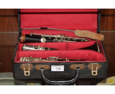A CASED CLARINET 'MADE IN PARIS' BY J. THIBOUVILLE-LAMY & CO.