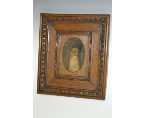 English School (19th century)
Portrait of a Wise Elder
oil on board, oval mount, 11.5cm x 7.5cm
