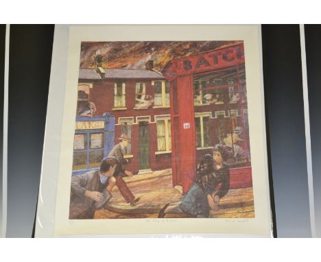 Carel Weight CBE RA (1908-1997) Allegro Strepitoso, lithograph in colours, limited edition, signed and numbered in pencil. 94