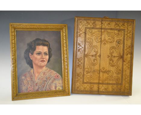 Italian School (mid-20th century)
Portrait of a Lady
indistinctly signed BT, dated 1945 and inscribed 'Verona', oil on board,