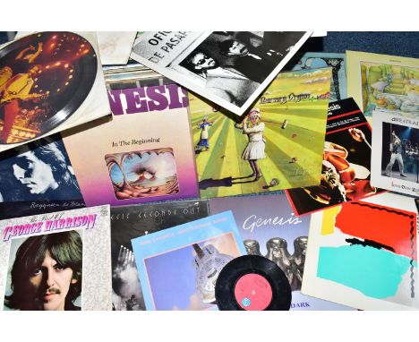 A COLLECTION OF OVER SEVENTY LPs AND 12in SINGLES by artists such as Genesis, Pink Floyd, Queen, David Bowie, Bruce Springste