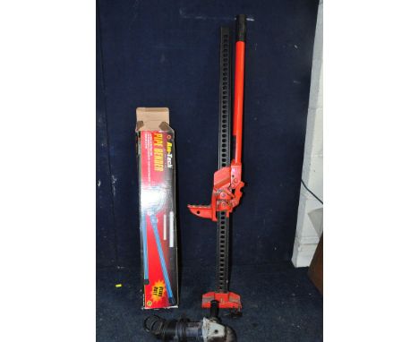A JACKALL 8000 4FT HIGHLIFT JACK along with Am-tech pipe bender and a Clarke CAG115C angle grinder (PAT pass and working) (3)