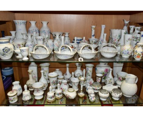 A LARGE QUANTITY OF ASSORTED WEDGWOOD, COALPORT AND ROYAL WORCESTER GIFTWARE, comprising Wedgwood 'Angela' and 'Campion' patt