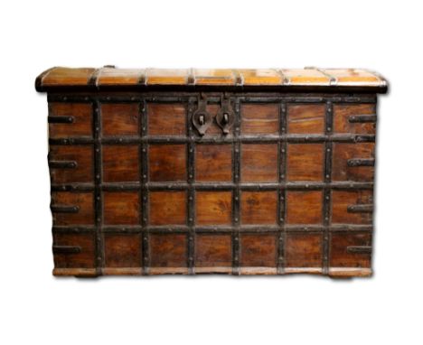 A steamer trunk,